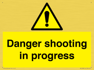 Danger shooting in progress